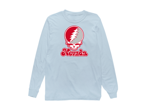 Nevada Stealie Premium Unisex Long-Sleeve — Design: Nevada Las Vegas University of — Chambray