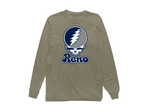 Nevada Stealie Premium Unisex Long-Sleeve — Design: Nevada Las Vegas University of — Sandstone