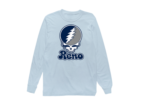 Nevada Stealie Premium Unisex Long-Sleeve — Design: Nevada Las Vegas University of — Chambray