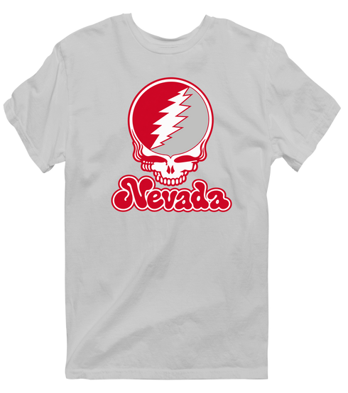 Nevada Stealie Premium Unisex T-Shirt — Design: Nevada Las Vegas University of — Sport Grey
