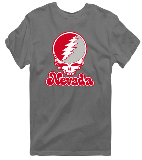 Nevada Stealie Premium Unisex T-Shirt — Design: Nevada Las Vegas University of — Charcoal