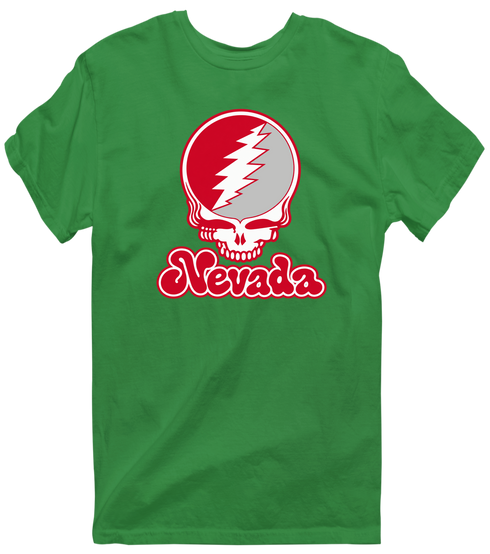 Nevada Stealie Premium Unisex T-Shirt — Design: Nevada Las Vegas University of — Irish Green