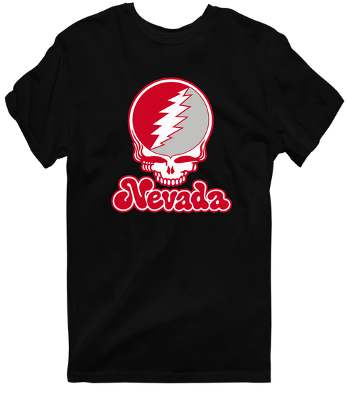 Nevada Stealie Premium Unisex T-Shirt — Design: Nevada Las Vegas University of — Black