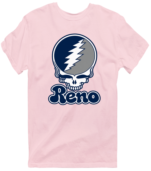 Nevada Stealie Premium Unisex T-Shirt — Design: Nevada Las Vegas University of — Light Pink