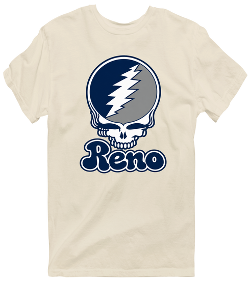 Nevada Stealie Premium Unisex T-Shirt — Design: Nevada Las Vegas University of — Sand