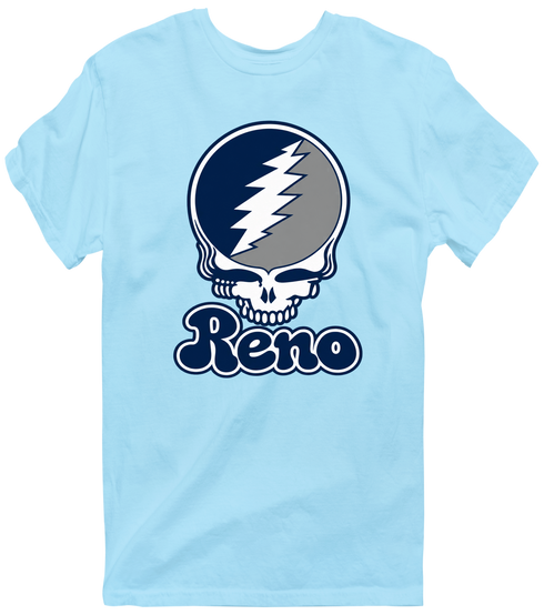 Nevada Stealie Premium Unisex T-Shirt — Design: Nevada Las Vegas University of — Light Blue