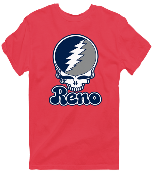 Nevada Stealie Premium Unisex T-Shirt — Design: Nevada Las Vegas University of — Heather Red
