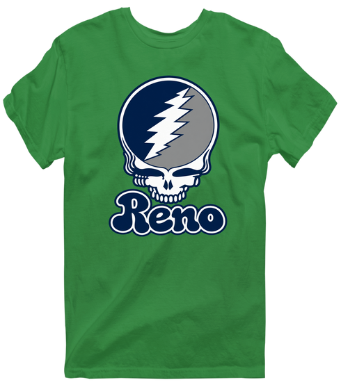Nevada Stealie Premium Unisex T-Shirt — Design: Nevada Las Vegas University of — Irish Green