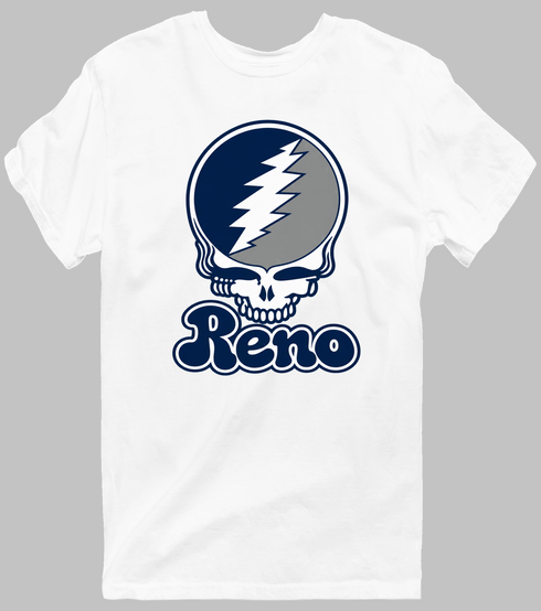 Nevada Stealie Premium Unisex T-Shirt — Design: Nevada Las Vegas University of — White