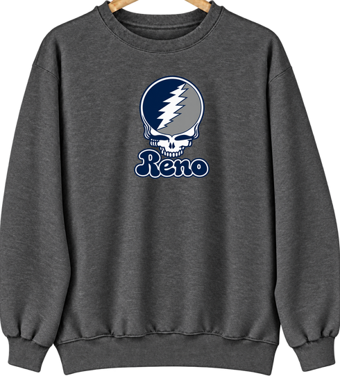 Nevada Stealie Premium Unisex Crewneck — Design: Nevada Las Vegas University of — Dark Heather