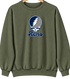 Nevada Stealie Premium Unisex Crewneck — Design: Nevada Las Vegas University of — Military Green