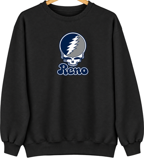 Nevada Stealie Premium Unisex Crewneck — Design: Nevada Las Vegas University of — Black