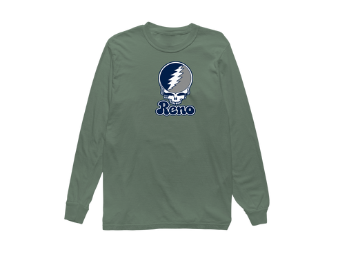 Reno Stealie Premium Unisex Long-Sleeve — Design: Nevada Reno University of — Light Green