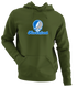 New England Stealie Premium Unisex Hoodie — Design: New England University of — Military Green