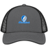 New England Stealie Premium Unisex Trucker Cap — Design: New England University of — Charcoal/Black