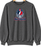 New England Helmet Stealie Premium Unisex Crewneck — New England Patriots — Dark Heather