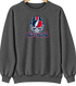 New England Helmet Stealie Premium Unisex Crewneck — New England Patriots — Dark Heather