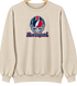New England Helmet Stealie Premium Unisex Crewneck — New England Patriots — Sand