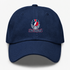 New England Helmet Stealie Premium Unisex Dad Hat — New England Patriots — Navy