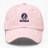 New England Helmet Stealie Premium Unisex Dad Hat — New England Patriots — Pink