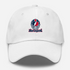 New England Helmet Stealie Premium Unisex Dad Hat — New England Patriots — White