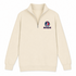 New England Helmet Stealie Premium Unisex Quarter-Zip — New England Patriots — Sand