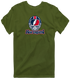 New England Helmet Stealie Premium Unisex T-Shirt — New England Patriots — Military Green