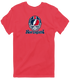 New England Helmet Stealie Premium Unisex T-Shirt — New England Patriots — Heather Red