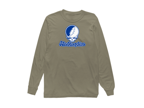New Hampshire Stealie Premium Unisex Long-Sleeve — Design: New Hampshire University of — Sandstone