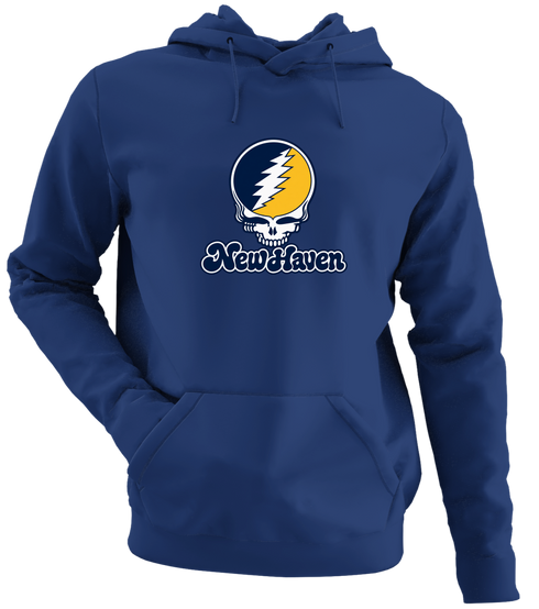 New Haven Stealie Premium Unisex Hoodie — Design: New Haven University of — Navy