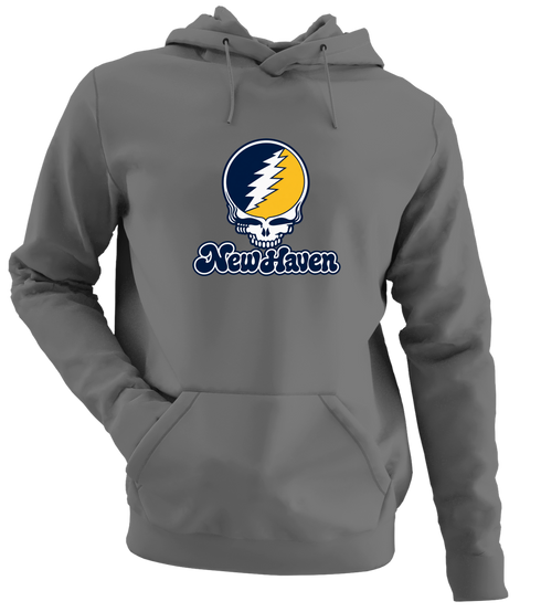 New Haven Stealie Premium Unisex Hoodie — Design: New Haven University of — Charcoal