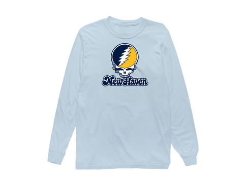 New Haven Stealie Premium Unisex Long-Sleeve — Design: New Haven University of — Chambray