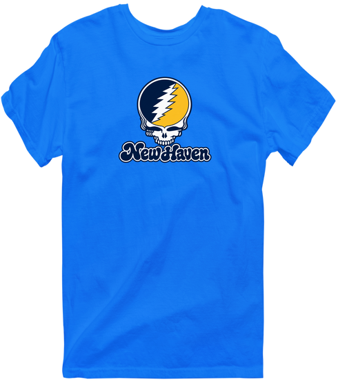 New Haven Stealie Premium Unisex T-Shirt — Design: New Haven University of — Royal