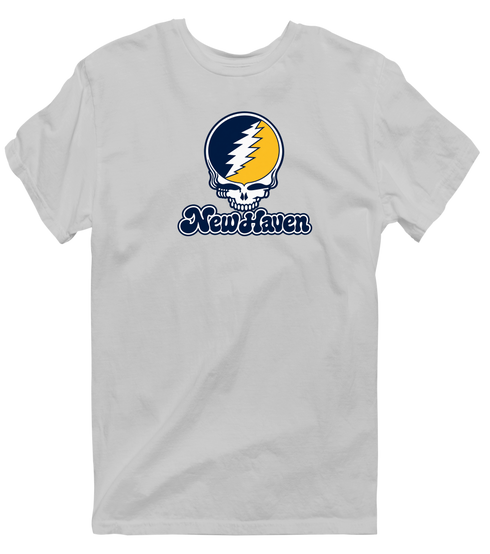 New Haven Stealie Premium Unisex T-Shirt — Design: New Haven University of — Sport Grey