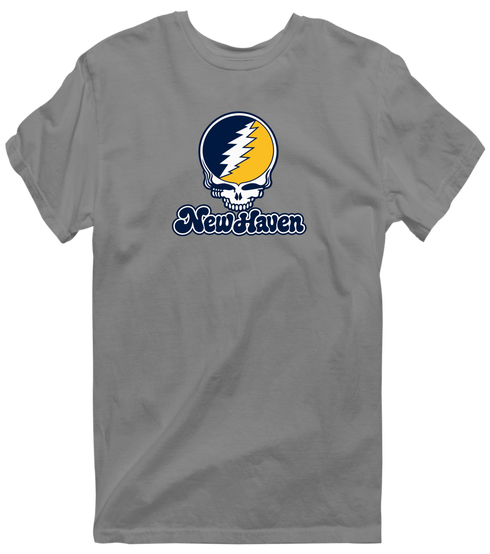 New Haven Stealie Premium Unisex T-Shirt — Design: New Haven University of — Dark Heather