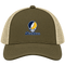New Haven Stealie Premium Unisex Trucker Cap — Design: New Haven University of — Moss/Khaki