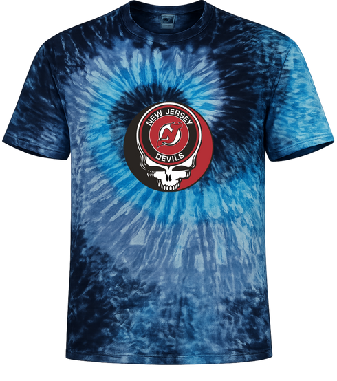 New Jersey Devils Stealie Tie-Dye T-Shirt