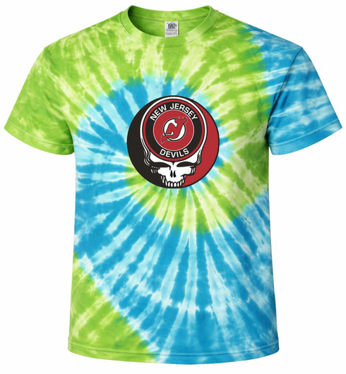 New Jersey Devils Stealie Tie-Dye T-Shirt