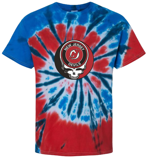 New Jersey Devils Stealie Tie-Dye T-Shirt