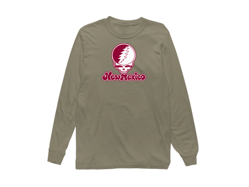 New Mexico Stealie Premium Unisex Long-Sleeve — Design: New Mexico State University — Sandstone