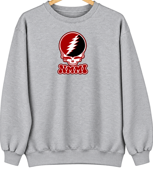 New Mexico Military Stealie Premium Unisex Crewneck — Sport Grey