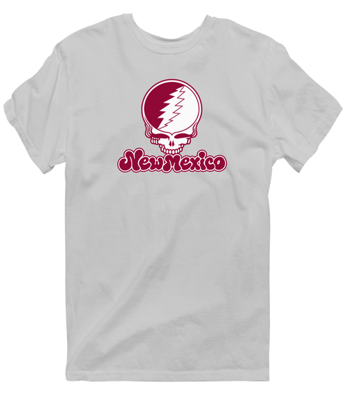 New Mexico Stealie Premium Unisex T-Shirt — Design: New Mexico State University — Sport Grey