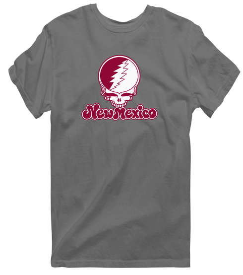 New Mexico Stealie Premium Unisex T-Shirt — Design: New Mexico State University — Charcoal