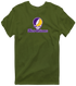 New Orleans Stealie Premium Unisex T-Shirt — Design: New Orleans The University of — Military Green