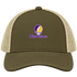 New Orleans Stealie Premium Unisex Trucker Cap — Design: New Orleans The University of — Moss/Khaki