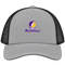 New Orleans Stealie Premium Unisex Trucker Cap — Design: New Orleans The University of — Heather Grey/Black