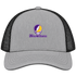 New Orleans Stealie Premium Unisex Trucker Cap — Design: New Orleans The University of — Heather Grey/Black