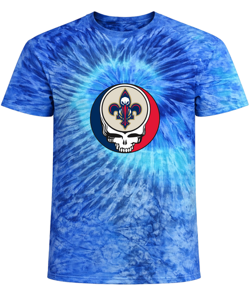 New Orleans Pelicans Stealie Tie-Dye T-Shirt