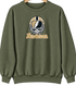 New Orleans Helmet Stealie Premium Unisex Crewneck — New Orleans Saints — Military Green