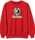New Orleans Helmet Stealie Premium Unisex Crewneck — New Orleans Saints — Red